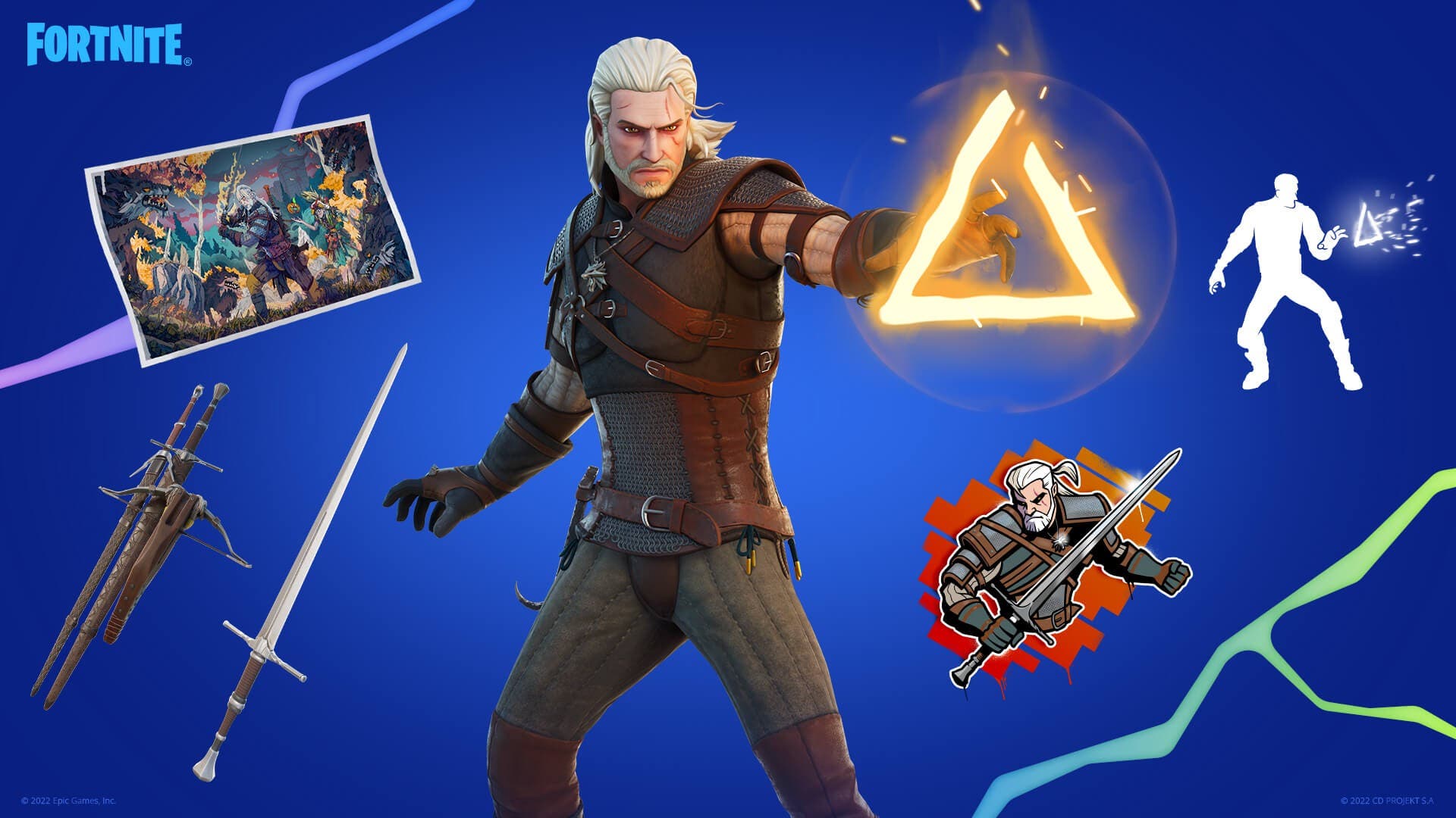 Ya puedes desbloquear a Geralt de Rivia de The Witcher en Fortnite