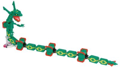 Ven excesivo el número de piezas del Nanoblock Pokémon de Rayquaza