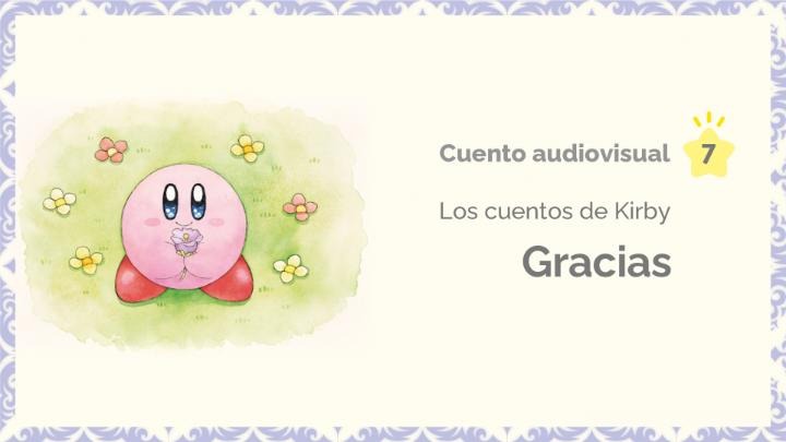 Kirby nos da las gracias en su nuevo cuento audiovisual oficial en español