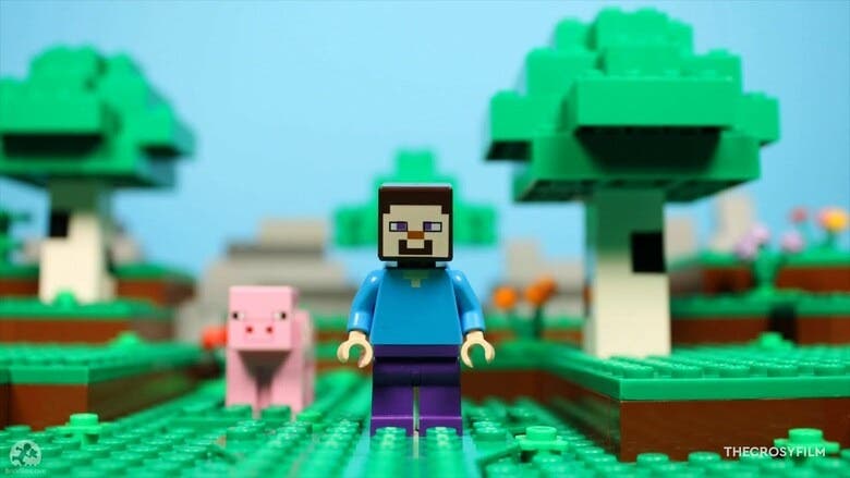 LEGO y Minecraft se unen en este genial corto animado