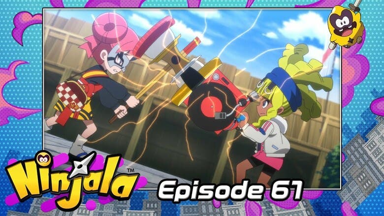 Ninjala estrena temporalmente el episodio 61 de su anime oficial