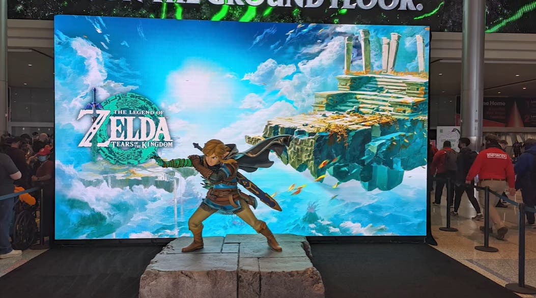 Otro vistazo a la estatua de Zelda: Tears of the Kingdom en la PAX East 2023