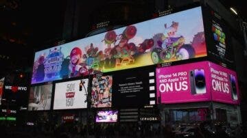 Vídeo: Así se anuncia la película de Super Mario en Times Square