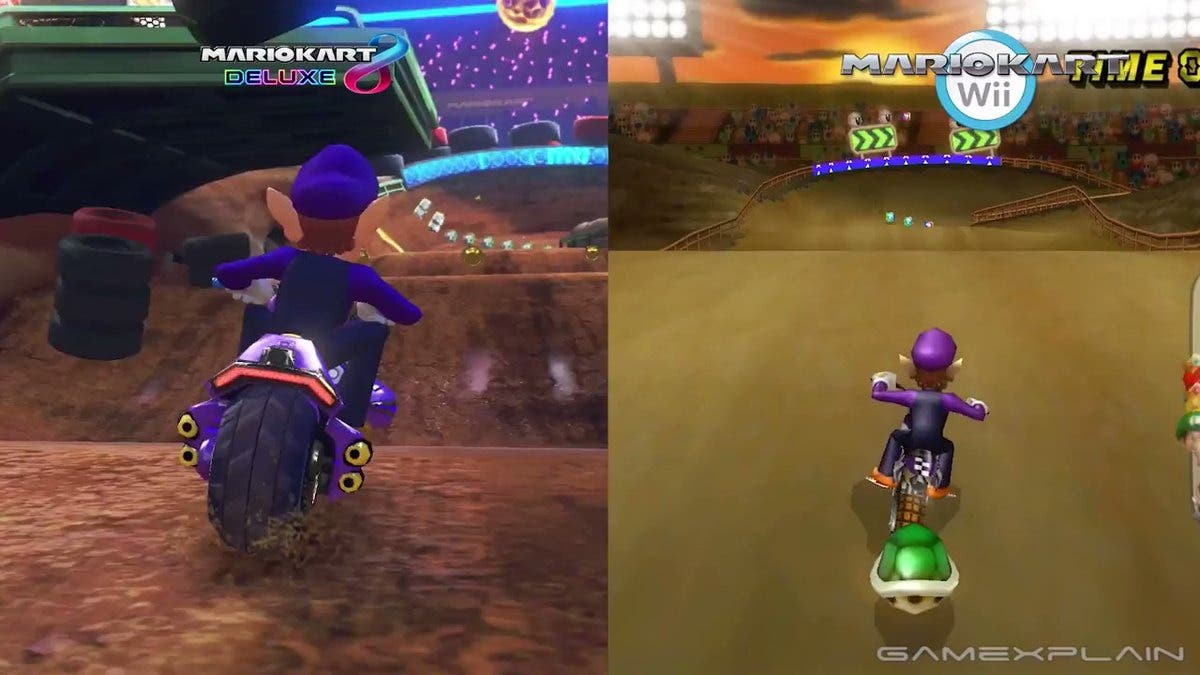 Comparativa en vídeo de las nuevas pistas de Mario Kart 8 Deluxe con sus versiones originales