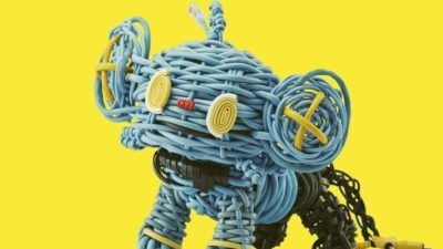 Exposición de arte Pokémon con materiales reciclados en Japón