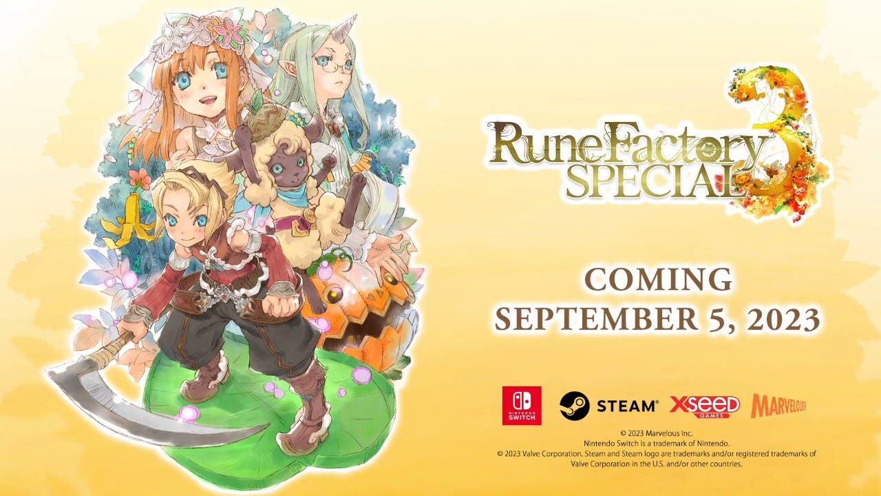 Rune Factory 3 Special llega este 5 de septiembre con textos en castellano