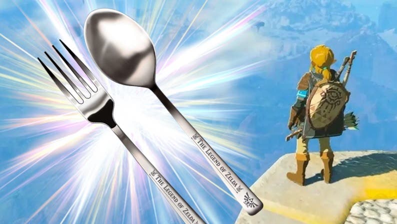 Esta reserva de Zelda: Tears of the Kingdom incluye una cuchara y un tenedor de regalo