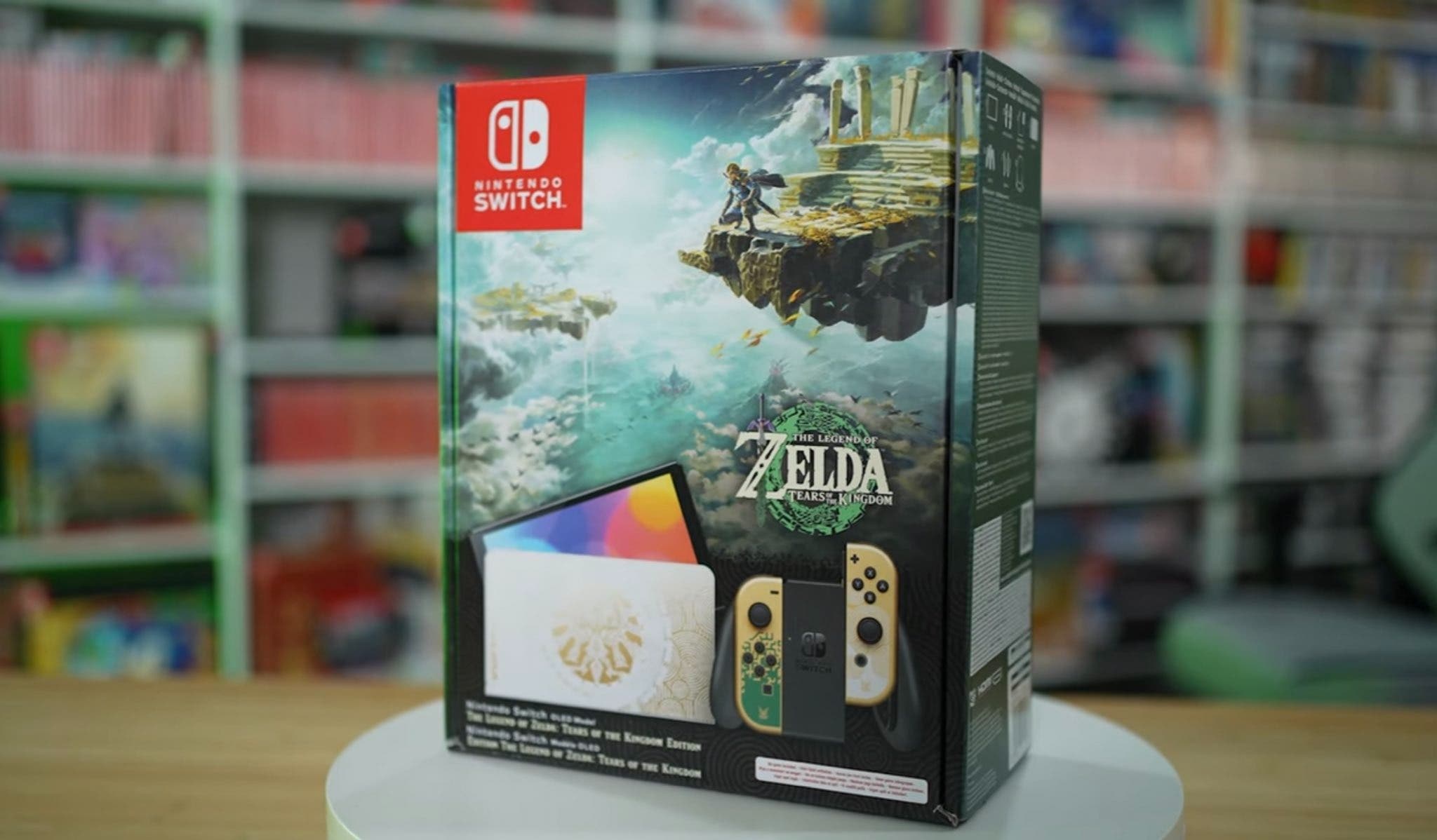 Unboxing de la Nintenddo Switch OLED de Zelda: Tears of the Kingdom