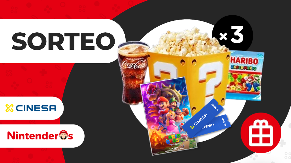 [Act.] ¡Sorteamos 3 entradas dobles + menús de Super Mario Bros.: La Película!