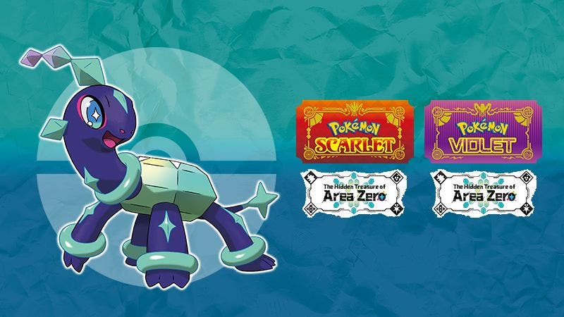 Arte oficial del nuevo Pokémon para el DLC de Escarlata y Púrpura