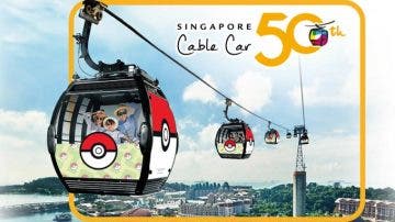El teleférico de Singapur recibe un toque Pokémon
