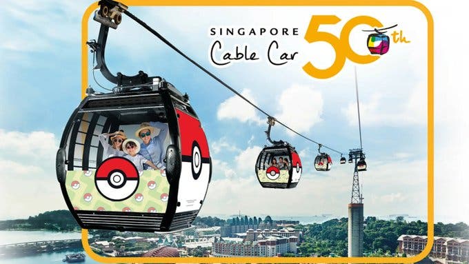 Singapore Cable Car Gets a Pokémon Touch