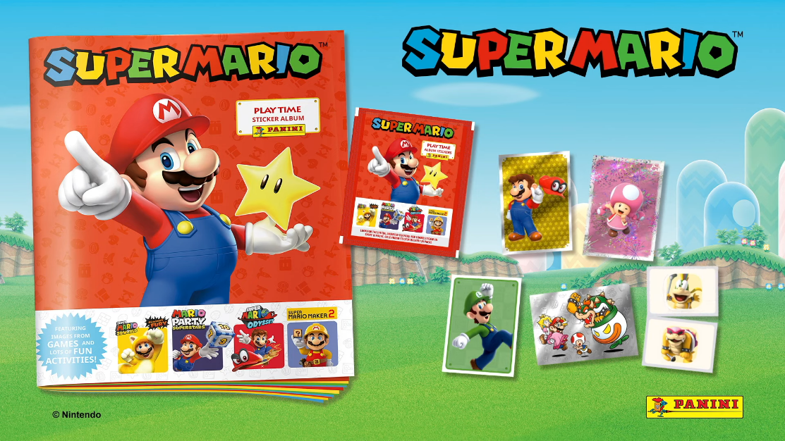 Los cromos de Super Mario llegan a España con esta colección de Panini