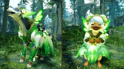 Consigue estos atuendos para los compañeros y más con las nuevas misiones de evento de Monster Hunter Rise: Sunbreak