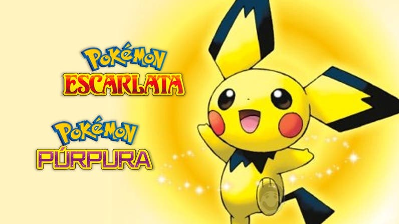 Consigue un Pichu variocolor con la nueva distribución de Pokémon Escarlata y Púrpura
