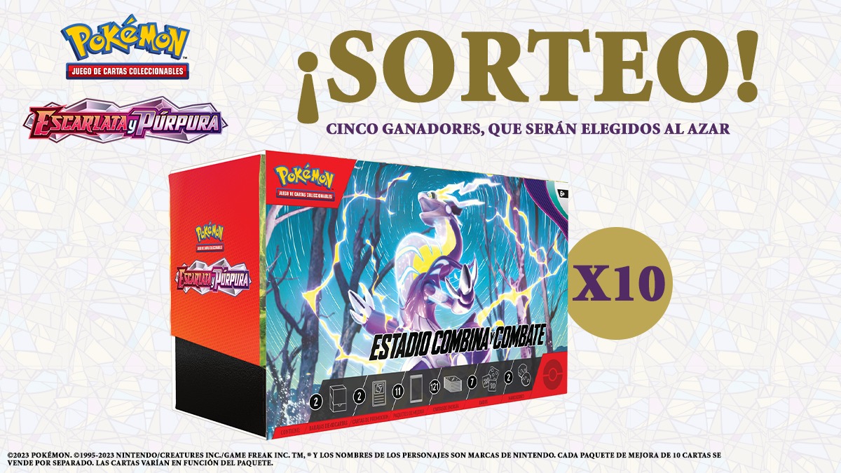 Nintendo España lanza espectacular sorteo del JCC Pokémon con #JCCPokemonEscarlataPurpura