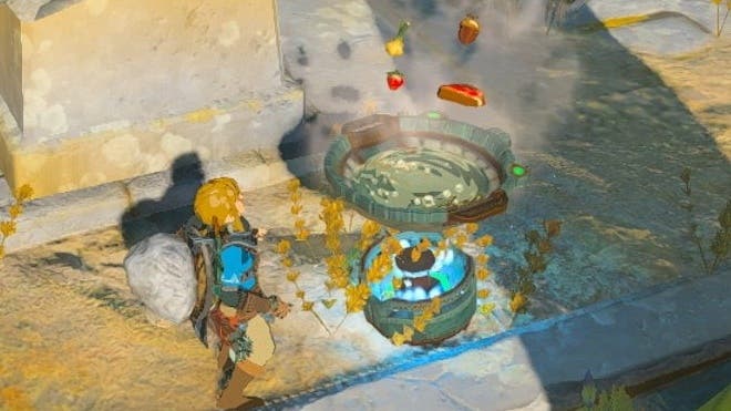La cacerola tiene una función secreta al asirla a una construcción en Zelda: Tears of the Kingdom