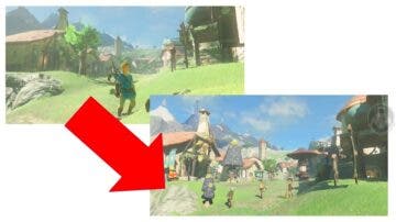 Comparativa de ubicaciones entre el tráiler final de Zelda: Tears of the Kingdom y Breath of the Wild
