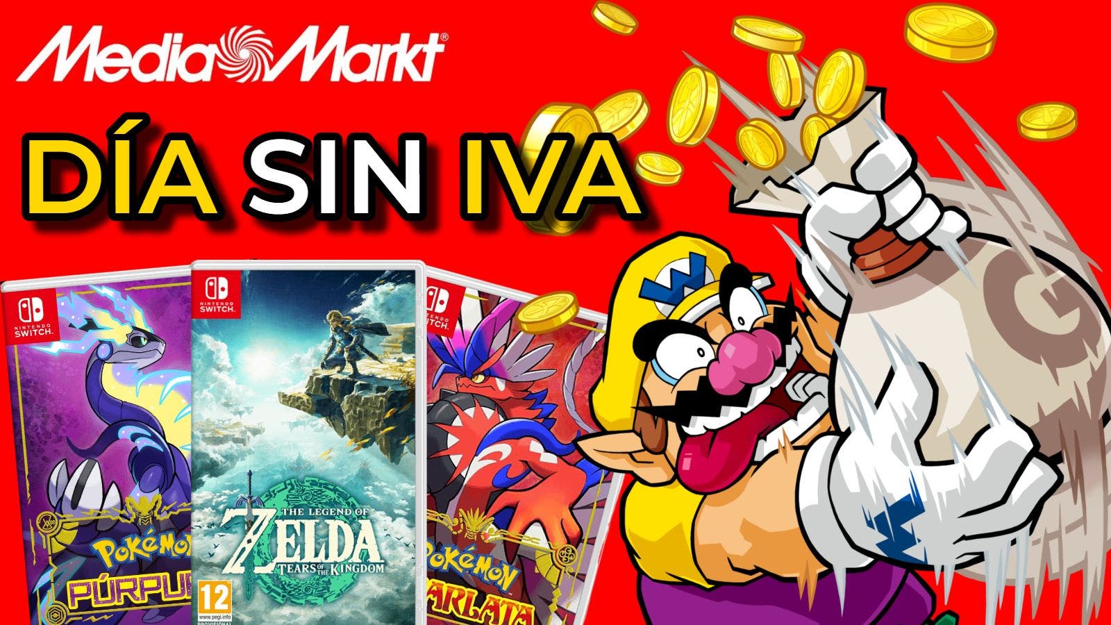 Nuevas ofertas en juegos de Nintendo Switch por el Día sin IVA de MediaMarkt