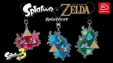 My Nintendo recibe los llaveros del Splatfest de Zelda de Splatoon 3 en su catálogo americano