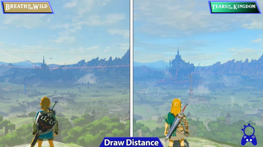 Comparativa en vídeo de Zelda: Tears of the Kingdom vs. Breath of the Wild