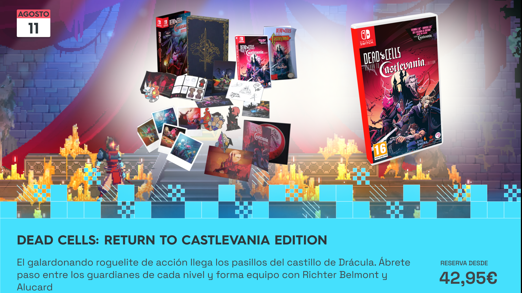 Visita el castillo de Drácula con Dead Cells: Return to Castlevania: reserva disponible