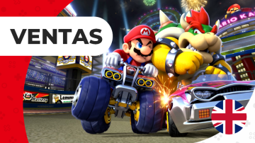 Mario Kart 8 Deluxe se mantiene como lo más vendido de Nintendo en el top ventas semanales de Reino Unido (19/9/23)