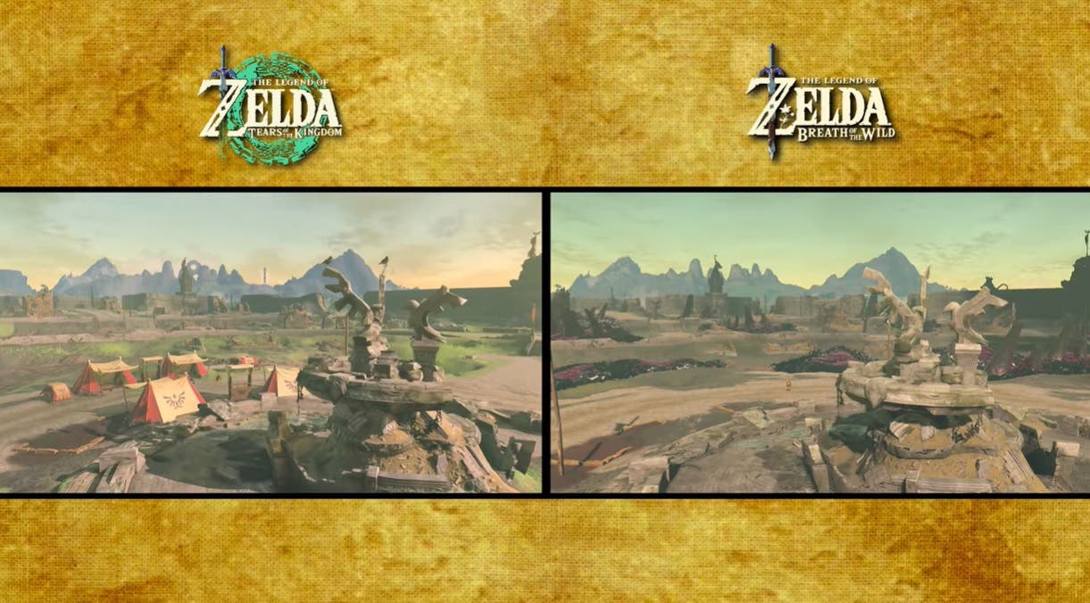 Recrean a escala 1:1 el tráiler final de Zelda: Tears of the Kingdom en Breath of the Wild