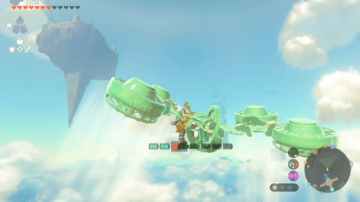 Realiza diferentes acrobacias aéreas con este vehículo creado en Zelda: Tears of the Kingdom