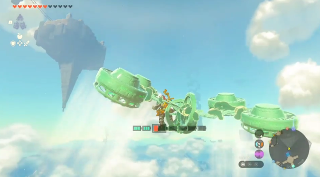 Realiza diferentes acrobacias aéreas con este vehículo creado en Zelda: Tears of the Kingdom