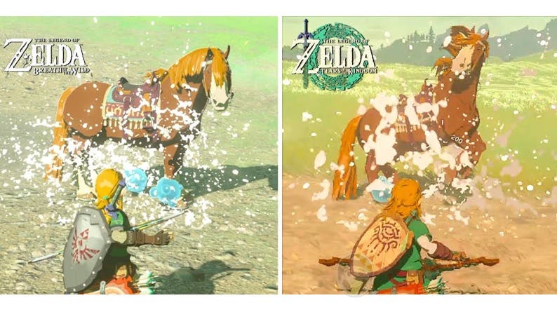 Comparativa muestra sutiles cambios entre Zelda: Tears of the Kingdom y Breath of the Wild
