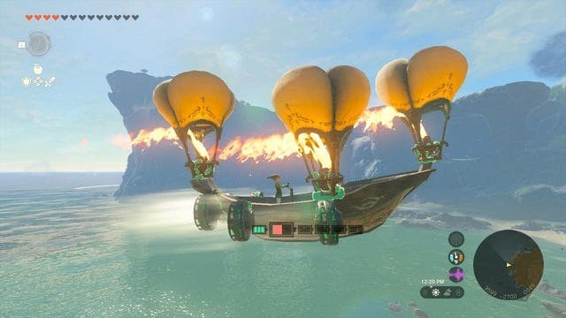 Fan ha creado un espectacular barco volador en Zelda: Tears of the Kingdom