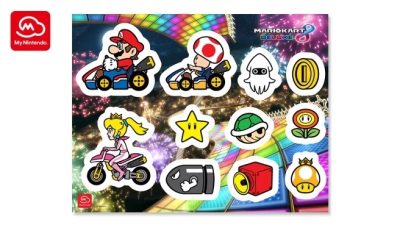 My Nintendo recibe estas pegatinas de Mario Kart 8 Deluxe en su catálogo americano
