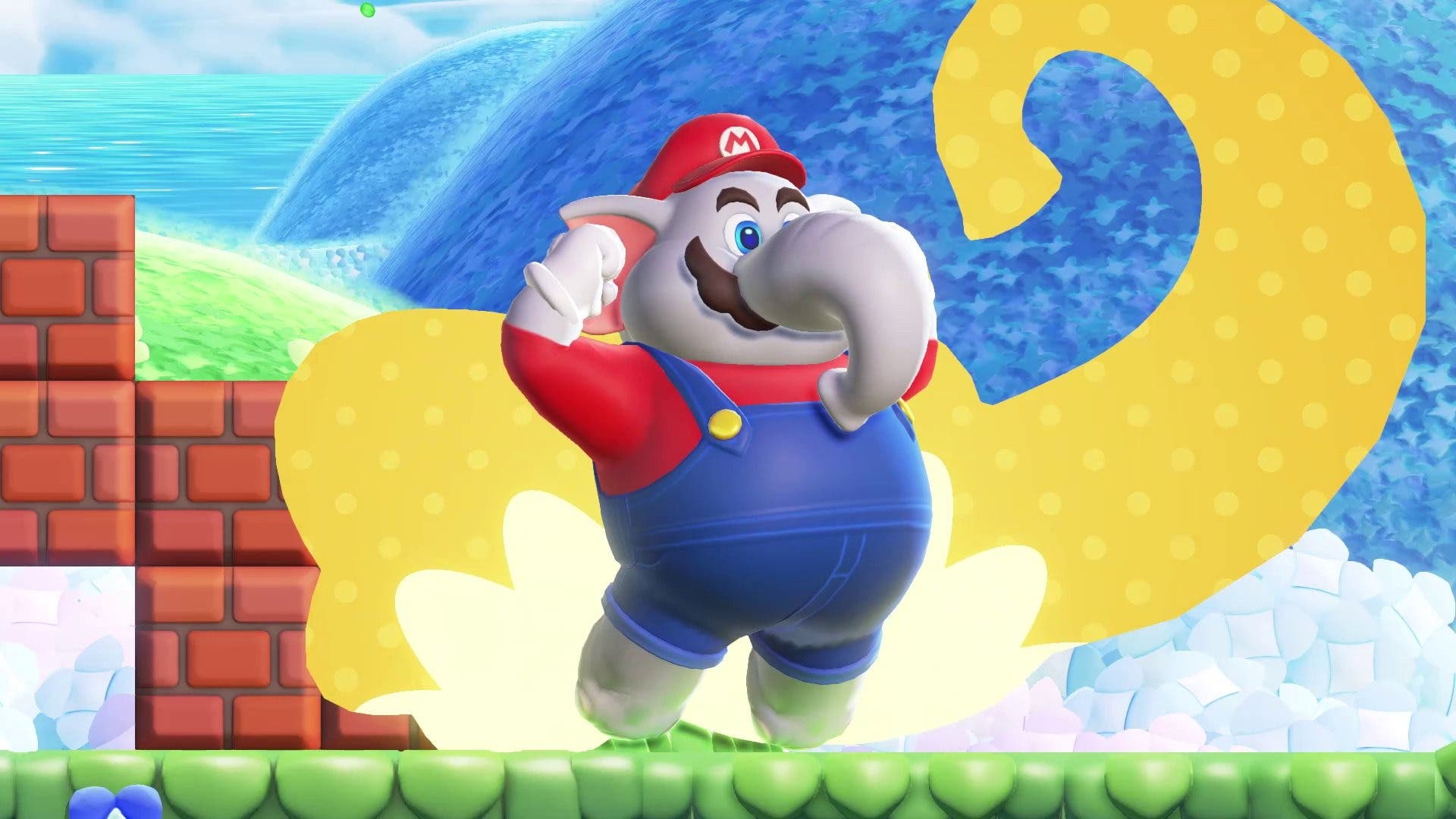 ¿Qué hace Mario Elefante en Super Mario Bros Wonder?