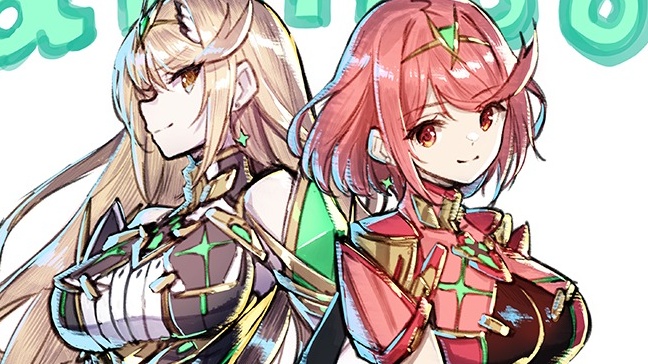 El diseñador de personajes de Xenoblade Chronicles celebra el estreno de los amiibo de Pyra y Mythra con esta ilustración