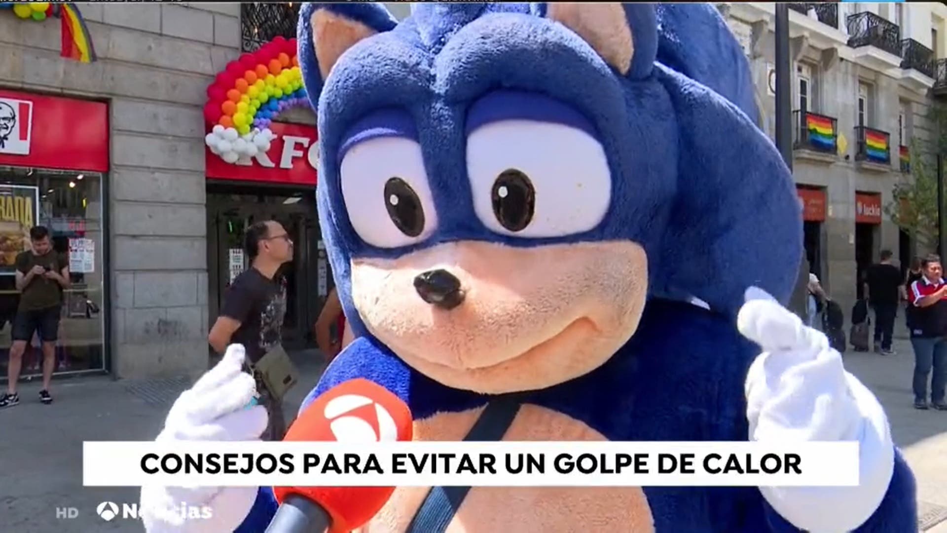 Este es el Sonic que se ha vuelto viral al quejarse del calor en España