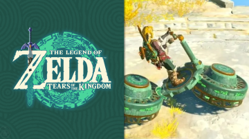 Jugador mejora la útil moto voladora zonnan de Zelda: Tears of the Kingdom