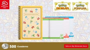 My Nintendo recibe este cuaderno de Pokémon Escarlata y Púrpura en el catálogo europeo