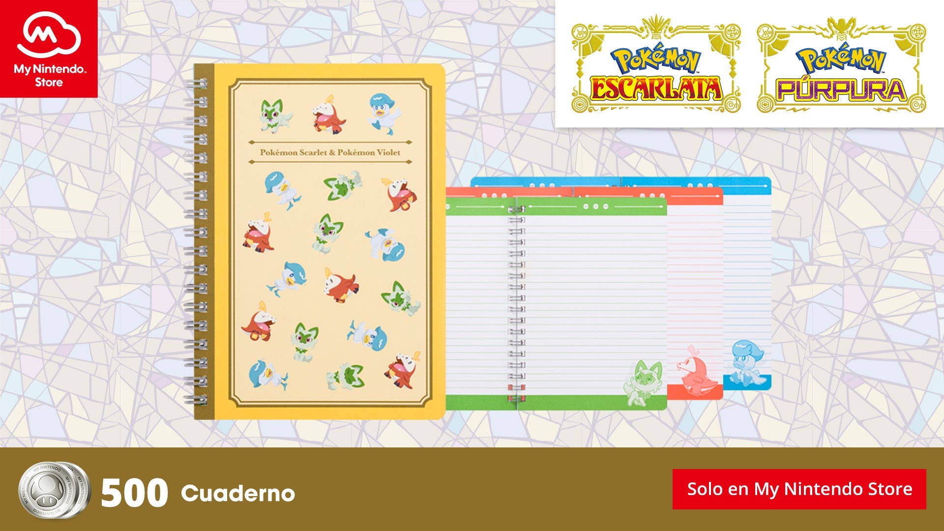 My Nintendo recibe este cuaderno de Pokémon Escarlata y Púrpura en el catálogo europeo