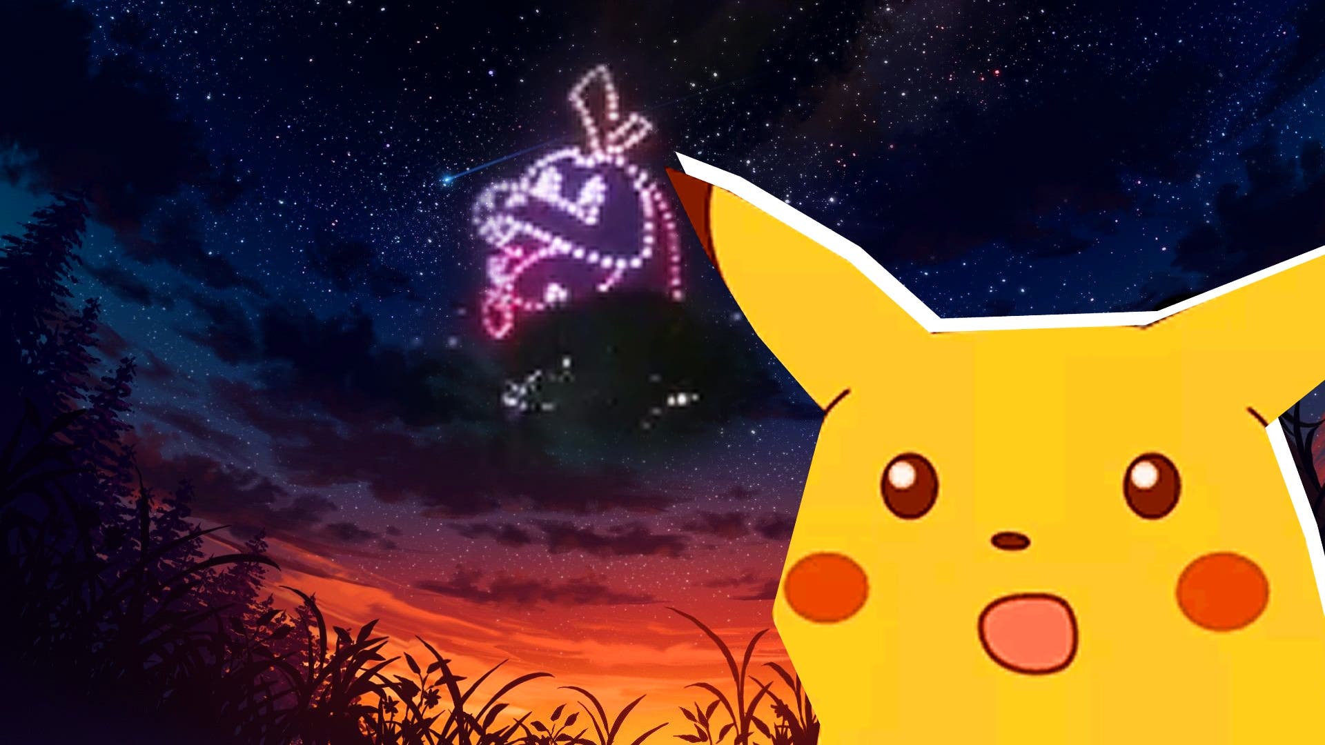 Mundial de Pokémon: Un increíble show de drones ilumina los cielos nocturnos de Japón
