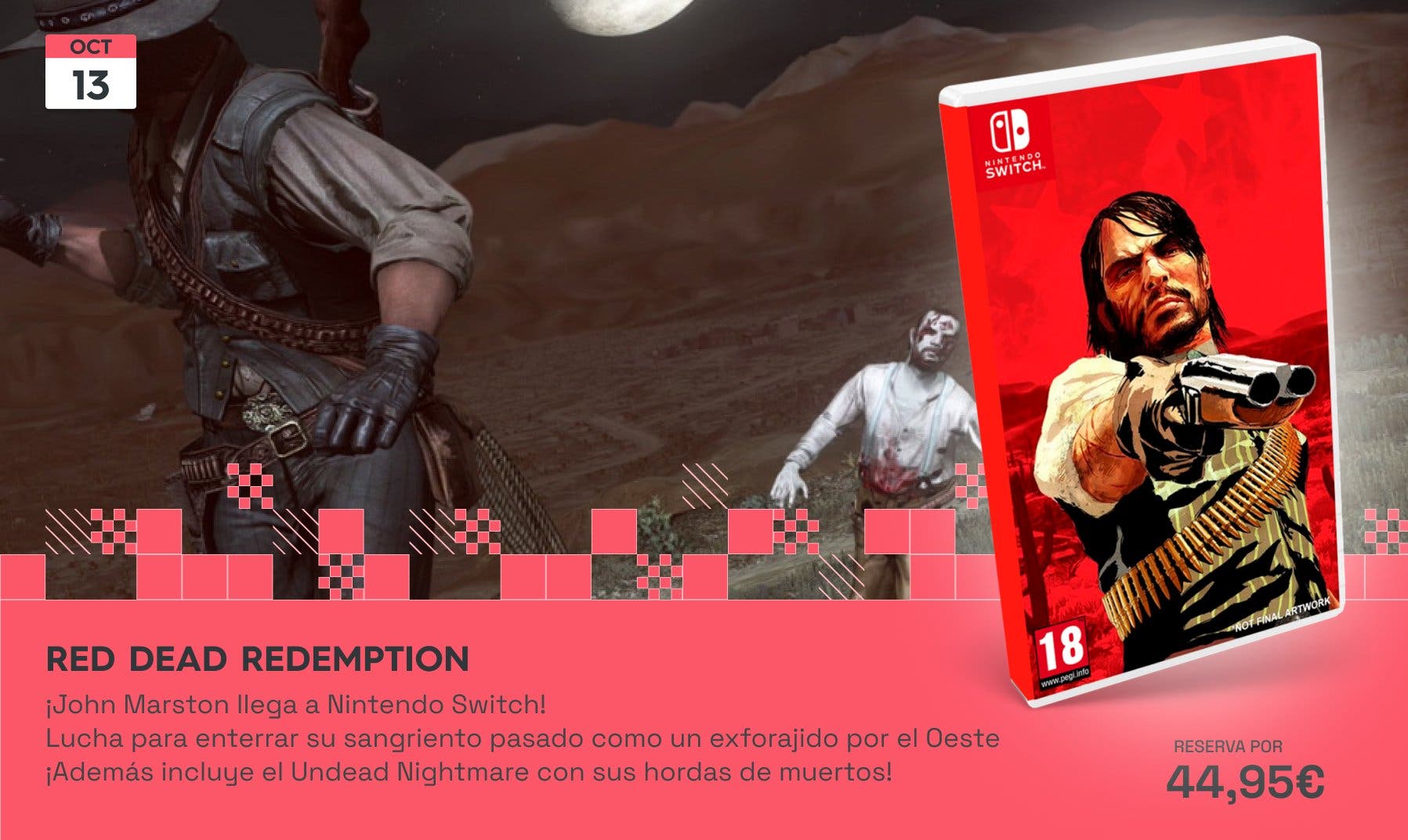 ¡John Marston llega a Nintendo Switch con Red Dead Redemption!