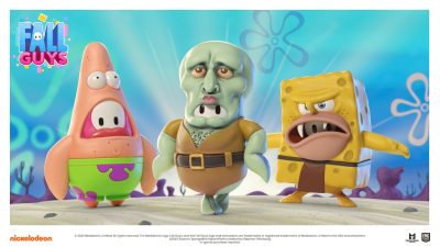 Bob Esponja cavernícola, Patricio sorprendido y Calamardo guapo llegan a Fall Guys