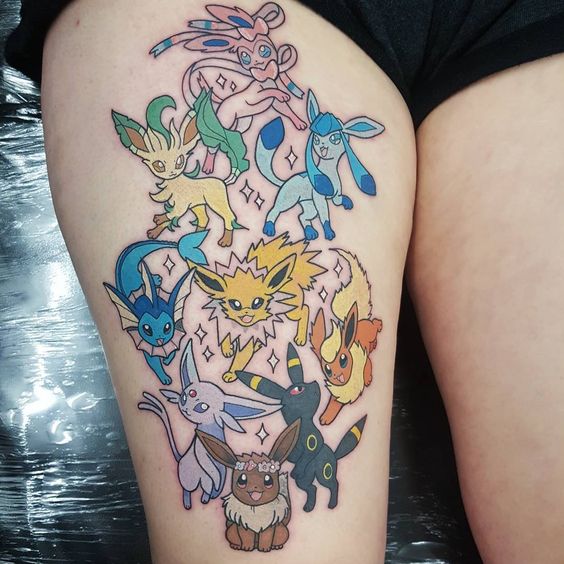 15 Ideas de Tatuajes de Pokémon para ser el mejor que habrá jamás