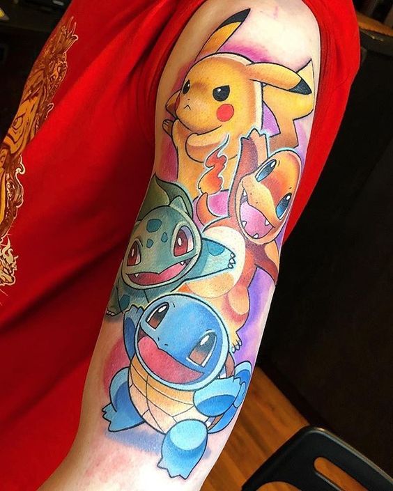 15 Ideas de Tatuajes de Pokémon para ser el mejor que habrá jamás