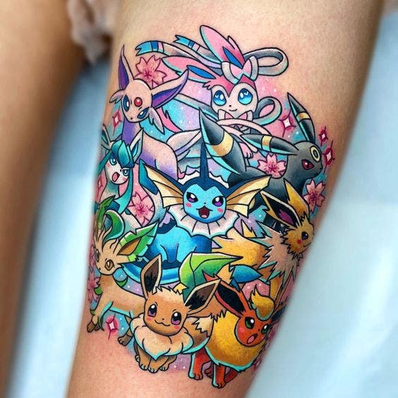 15 Ideas de Tatuajes de Pokémon para ser el mejor que habrá jamás