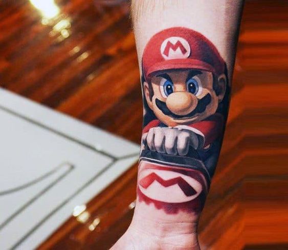 15 Ideas de Tatuajes de Super Mario que no te puedes perder