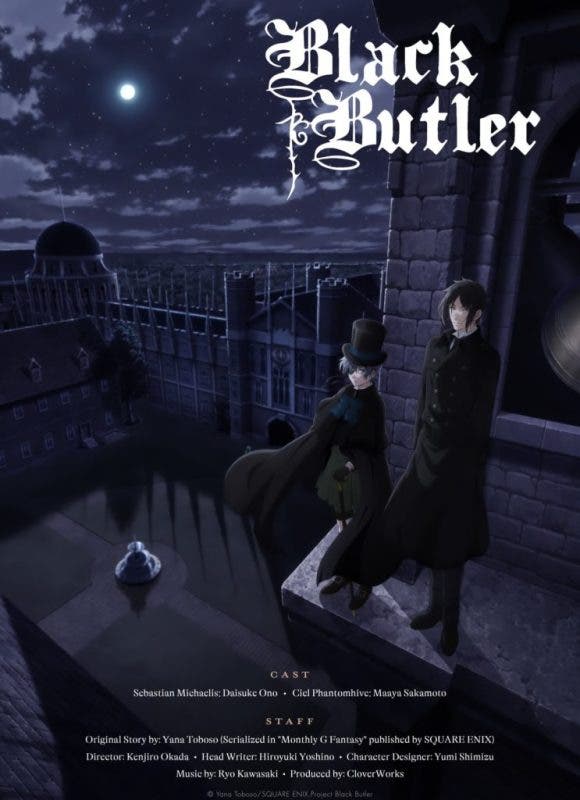 Black Butler: Estos son los nuevos diseños de sus personajes principales