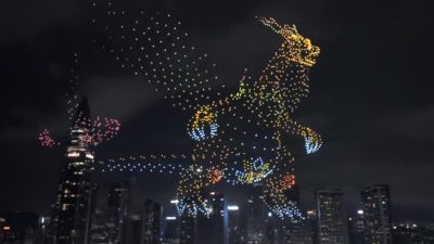 Pokémon lleva a cabo un nuevo y espectacular show de drones en China