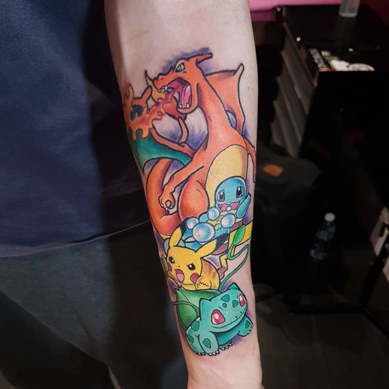 15 Ideas de Tatuajes de Pokémon para ser el mejor que habrá jamás