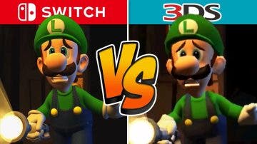 Nueva comparativa en vídeo de Luigi’s Mansion 2: Nintendo Switch vs 3DS
